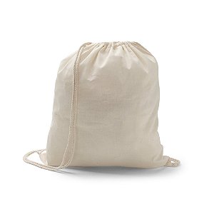 Sacochila de Algodão Personalizada - Mínimo 10 Unidades