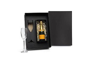 Taça de Vidro Personalizada Para Champagne - Mínimo de 10 Kits