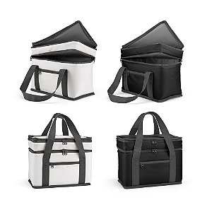 Sacola térmica personalizada em 600D poliéster reciclado (100% rPET) - Mínimo 10 Unidades