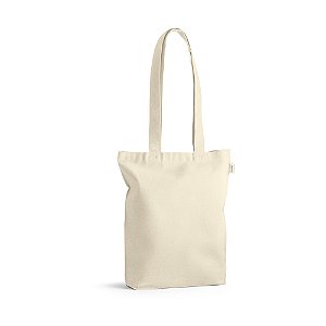 Sacola personalizada feita 100% em algodão reciclado (140 g/m²) - Mínimo 10 Unidades