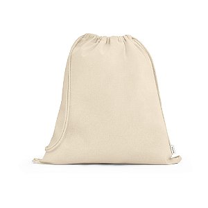 Sacochila personalizada feita em 100% algodão reciclado (180 g/m²) - Mínimo 10 Unidades
