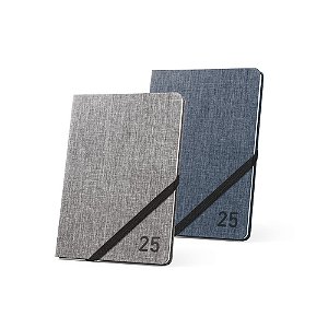 Agenda A5 personalizada em 300D PET - Mínimo 10 Unidades
