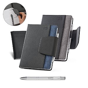 Agenda A5 personalizada em PU - Mínimo 10 Unidades