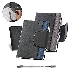 Agenda A5 personalizada em PU - Mínimo 10 Unidades
