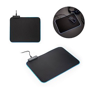 Mouse pad para jogos personalizado em poliéster com base antiderrapante em borracha - Mínimo 10 Unidades
