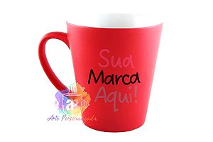 Caneca Mágica Cônica Personalizada Porcelana 325ml (Diversas Cores!) Personalização Já Inclusa!