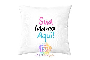 Almofada Personalizada Com Capa 40x40 Personalização Já Inclusa!