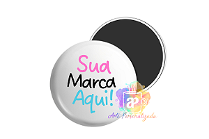 100 Bottons Personalizados 4,5cm Com Ímã Personalização Já Inclusa!