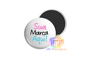 50 Bottons Personalizados 3,5cm Com Ímã Personalização Já Inclusa!