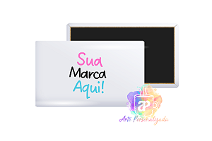 100 Ímãs de Geladeira Personalizados 5,5x8,5cm Personalização Já Inclusa!