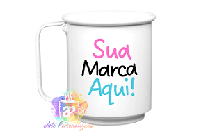 Caneca De Chopp Personalizada Alumínio 400ml (Diversas Cores!) Personalização Já Inclusa!