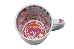Caneca Personalizada Estampa Interna Porcelana 325ml (Diversas Estampas) Personalização Já Inclusa!