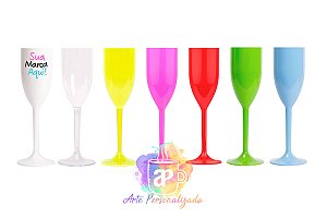 Taça Personalizada Champagne 190ml (Diversas Cores!) Personalização Já Inclusa!