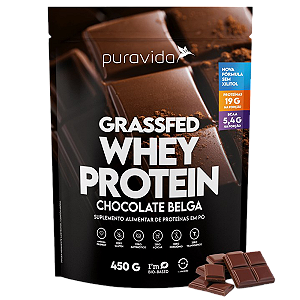 GRASSFED WHEY PROTEIN SABOR CHOCOLATE BELGA (450g) Puravida