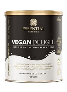 Vegan Delight Suave Sabor de Leite de Coco 240g Essential Nutrition