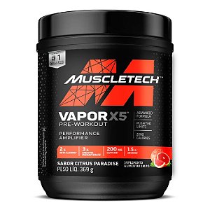Vapor X5 Pré Treino Sabor Citrus Paradise 369g Muscletech