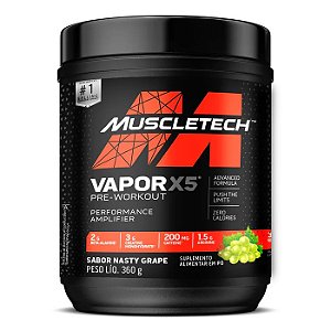 Vapor X5 Pré Treino Sabor Nasty Grape 360g Muscletech