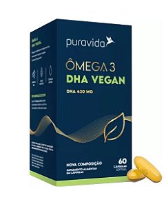 VEGAN ÔMEGA 3 DHA 500mg Puravida