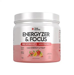 Pré-Treino Energyzer & Focus Sabor Fruit Punch 360g True Source