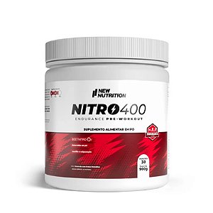 Nitro 400 Endurance Pré Treino Sem Cafeína 900g NewNutrition