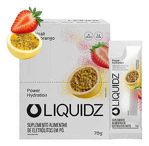 Liquidz Sports Drink Sachê Avulso 5g Sabor Maracujá com Morango