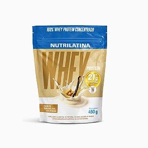 Whey Protein 100% Concentrada Baunilha 450g Nutrilatina