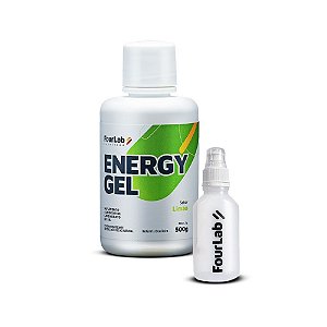 Energy Gel Refil 500g Sabor Limão + Squeeze 120ml FourLab