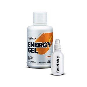 Energy Gel Refil 500g Sabor Laranja + Squeeze 120ml FourLab
