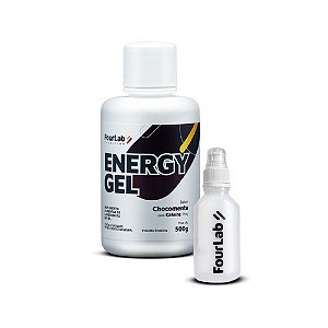 Energy Gel Refil 500g Sabor Chocomenta Com Cafeína + Squeeze 120ml FourLab