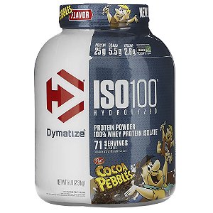 ISO100 Whey Isolado Hidrolisado Cocoa Pebbles 5,0lbs 2,3kg Dymatize