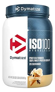 ISO100 Whey Isolado Hidrolisado Gourmet Vanilla 1,34lbs 610g Dymatize