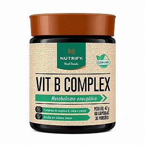 Vitaminas Complexo B 60 Cápsulas Nutrify