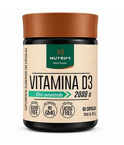 Vitamina D3 2000 UI Ultra Concentrado 60 Cápsulas Nutrify