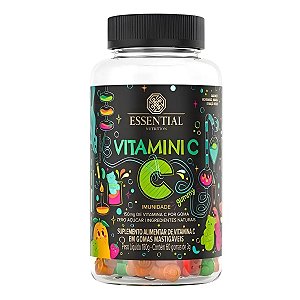 Vitamini C Gummy 60 Gomas Morango e Manga Essential Nutrition