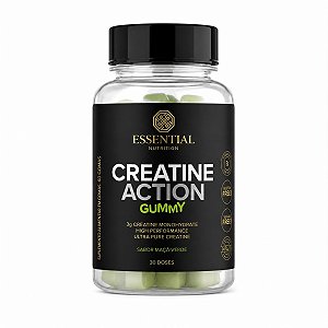 Creatine Action Gummy 60 Gomas Maça-Verde Essential Nutrition