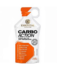 Carbo Action Energy Gel Gengibre sem Cafeina 50g Essential Nutrition