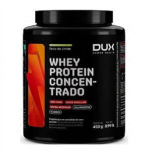 WHEY PROTEIN CONCENTRADO SABOR TORTA DE LIMÃO 450G DUX NUTRITION