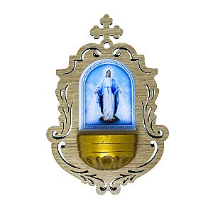 Pia para Água Benta Devocional - Nossa Senhora das Graças