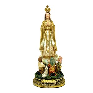 Nossa Senhora de Fátima com Pastores 30 cm