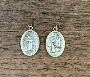 Medalha Italiana Santa Bernadete / N. Sra. de Lourdes (8327)