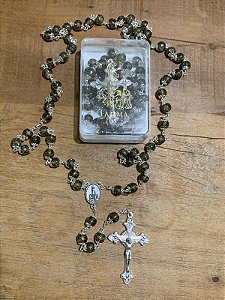 Terço de  Fátima - Metal Preto Gota d'água