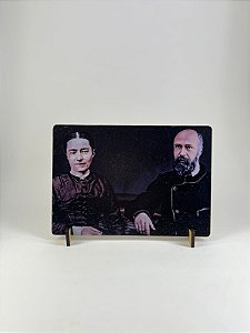 Quadro em MDF (porta retrato) 14 x 20 cm - Santa Zélia e Luís Martin