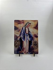 Quadro em MDF (porta retrato) 14 x 20 cm - Nossa Senhora das Graças