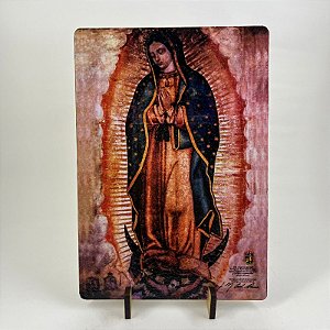 Quadro em MDF (porta retrato) 14 x 20 cm - Nossa Senhora de Guadalupe
