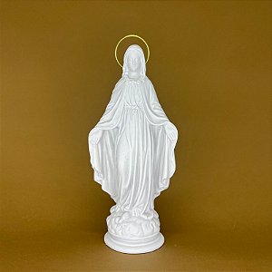 Imagem Nossa Senhora das Graças 15cm Pó de Mármore - Branca