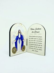 ADORNO DE MESA 10 X 13CM - NOSSA SENHORA DAS GRAÇAS