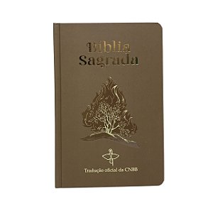Bíblia Sagrada - Tradução Oficial da CNBB - capa marrom - Sarça-Ardente