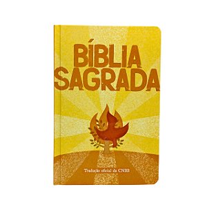 Bíblia Sagrada - Tradução Oficial da CNBB - capa laranja - Jovem