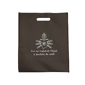 Saquinho TNT presente 29x34 - Marrom Escuro