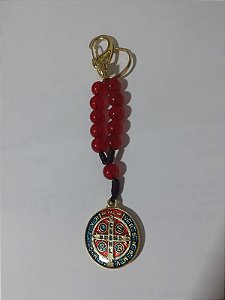 Chaveiro dezena trincado de São Bento vermelho (1962)